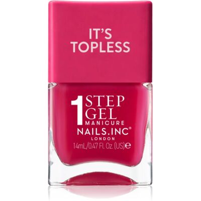 Nails Inc. It’s Topless lakier hybrydowy do paznokci dla długotrwałego efektu odcień Gracie Guava Red 14 ml Nails Inc. It’s Topless lakier hybrydowy do paznokci dla długotrwałego efektu odcień Gracie Guava Red 14 ml
