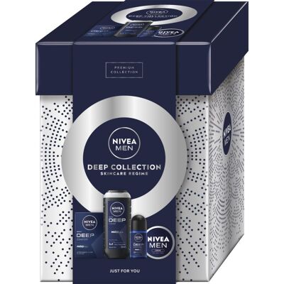 NIVEA MEN Deep Collection zestaw upominkowy do ciała i twarzy NIVEA MEN Deep Collection zestaw upominkowy do ciała i twarzy