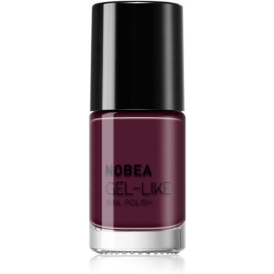 NOBEA Model #N46 Czerwony burgundowy Lakier żelowy - Lakier do paznokci NOBEA Model #N46 Czerwony burgundowy Lakier żelowy - Lakier do paznokci