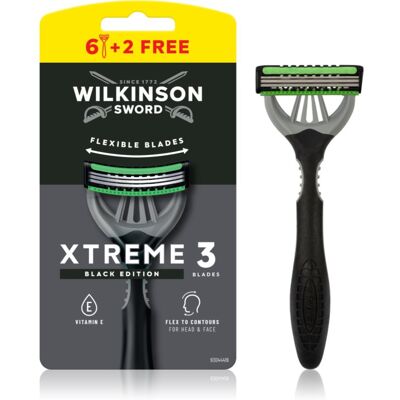 Wilkinson Sword Xtreme 3 Black Edition maszynki jednorazowe dla mężczyzn 8 szt. Wilkinson Sword Xtreme 3 Black Edition maszynki jednorazowe dla mężczyzn 8 szt.