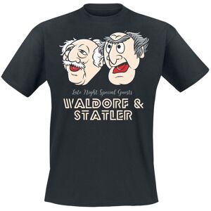 Muppety T-Shirt z Muppety - Late Night Waldorf und Statler - M do XXL - Mężczyźni - czarny
