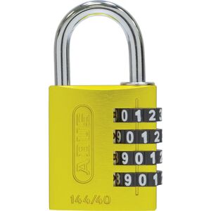 ABUS Kłódka z zamkiem numerycznym, aluminium, 144/40 Lock-Tag, opak. 6 szt., żółta