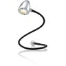 Hansa Lampa LED USB SNAKE, wys. 350 mm, srebrna