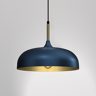 Eko-Light Lampa Wisząca Lincoln Blue/gold 1xe27 35cm