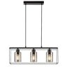 Rabalux 72033 Chadwick Lampa Wisząca Ip20 Czarny E27 3x Max 25