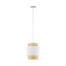 TK Lighting Rattanowa Lampa Z Eleganckim Abażurem Boho White 6528