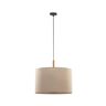 TK Lighting Lampa Wisząca Czarno-Beżowa O Eleganckim Designie Deva Nature 6107