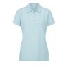 PING Golf PING Rumour Printed damskie polo, white/aruba blue, Damskie, 12