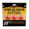EyelineLine Golf Eye-Line ball of steel piłeczka treningowa, czerwona
