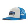 Czapka z daszkiem Patagonia P-6 Logo Trucker white w/wessel blue - ONE SIZE unisex