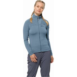 Damska bluza polarowa Jack Wolfskin PRELIGHT FZ W elemental blue - XS female