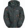 Dziecięca kurtka zimowa Jack Wolfskin GLEELY 2L INS PRINT JKT K slate green allover - 140 unisex