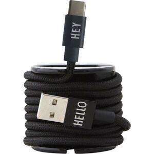 Kabel USB-C Design Letters czarny