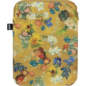 LOQI Etui na laptop Museum Vincent van Gogh Flower Pattern 24 x 33 cm złote z recyklingu