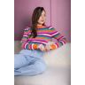 QUIOSQUE Sweter Jeffie Stripes LAURELLA kobieta