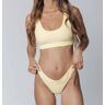 Colourful Rebel Kolorowe bikini damskie Rebel Mette Terry - delikatny żółty - rozmiar M
