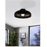 Lampa sufitowa Eglo 43637 MOGANO E27 1x60W czarna