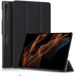 Cover-Discount Galaxy Tab S9 Ultra - Trzyczęściowe inteligentne etui w kolorze czarnym