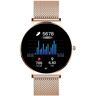 XCOAST Design Kobiety / Mężczyźni - Inteligentny zegarek - SIONA 2 - Różowe złoto - Metalowa bransoletka