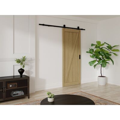 BALERMA - BALERMA - Naturalny jasny - H205 x L63 cm - Drzwi przesuwne BALERMA - BALERMA - Naturalny jasny - H205 x L63 cm - Drzwi przesuwne