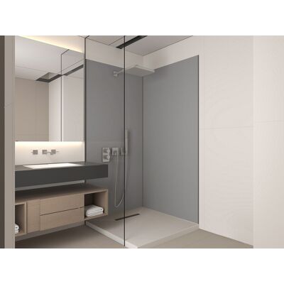 Szare panele prysznicowe Vente-unique - 2 x 90x210cm, Łatwa instalacja Szare panele prysznicowe Vente-unique - 2 x 90x210cm, Łatwa instalacja