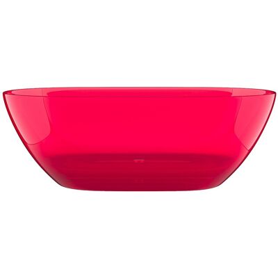 Unique Wanna wolnostojąca przezroczysta - 292L - 160 x 72 x 56 cm - Czerwona - Żywica - SPAVO Unique Wanna wolnostojąca przezroczysta - 292L - 160 x 72 x 56 cm - Czerwona - Żywica - SPAVO