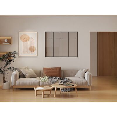 Unique Szklana ściana w stylu atelier w malowanej proszkowo aluminiowej ramie - SZ120 x W105 - MAVORA Unique Szklana ściana w stylu atelier w malowanej proszkowo aluminiowej ramie - SZ120 x W105 - MAVORA