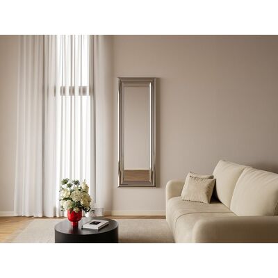 Unique Lustro ścienne prostokątne z metalu - Szer. 60 x Wys. 170 cm - Chromowane - BORAYA Unique Lustro ścienne prostokątne z metalu - Szer. 60 x Wys. 170 cm - Chromowane - BORAYA