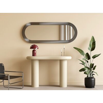 Unique Lustro ścienne owalne aluminiowe - szer. 60 x wys. 160 cm - Wykończenie szczotkowane gunmetal - ZIRYA Unique Lustro ścienne owalne aluminiowe - szer. 60 x wys. 160 cm - Wykończenie szczotkowane gunmetal - ZIRYA