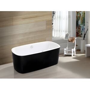 Unique Wanna z hydromasażem z diodami LED SIRGAO - 1-osobowa - 155L - 75x150cm - Czarna Unique Wanna z hydromasażem z diodami LED SIRGAO - 1-osobowa - 155L - 75x150cm - Czarna