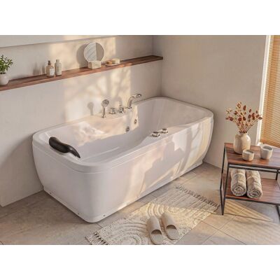 Unique Wanna z hydromasażem GAVINO - 1-osobowa - 140L - 75 x 150 x wys.59 cm - narożnik prawy Unique Wanna z hydromasażem GAVINO - 1-osobowa - 140L - 75 x 150 x wys.59 cm - narożnik prawy