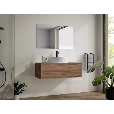 Vente-unique Mebel łazienkowy Teana - Kolor naturalny ciemny - 94cm Vente-unique Mebel łazienkowy Teana - Kolor naturalny ciemny - 94cm