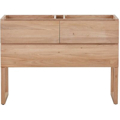Unique Szafka pod umywalkę z litego dębu - Jasny naturalny - 120 cm - TARELO Unique Szafka pod umywalkę z litego dębu - Jasny naturalny - 120 cm - TARELO