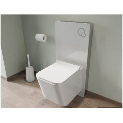 Unique Dekoracyjny moduł podtynkowy do podwieszanego WC - Biały - SPINOSA Unique Dekoracyjny moduł podtynkowy do podwieszanego WC - Biały - SPINOSA