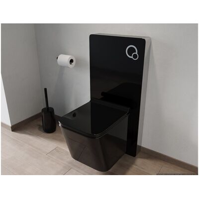 Unique Dekoracyjny moduł podtynkowy do podwieszanego WC - Czarny - SPINOSA Unique Dekoracyjny moduł podtynkowy do podwieszanego WC - Czarny - SPINOSA