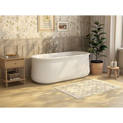 Unique Wolnostojąca matowa biała wanna - 160 x 74 x 60 cm - 234 L - CALDRIA Unique Wolnostojąca matowa biała wanna - 160 x 74 x 60 cm - 234 L - CALDRIA
