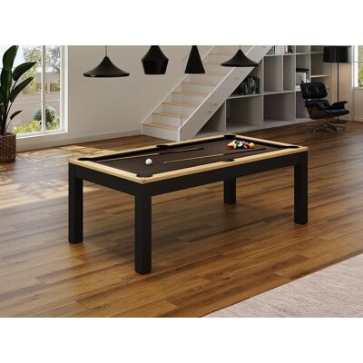Unique Stół wielofunkcyjny - Bilard i ping-pong - 213 x 112 x 81,5 cm - Czarny BALTHAZAR Unique Stół wielofunkcyjny - Bilard i ping-pong - 213 x 112 x 81,5 cm - Czarny BALTHAZAR
