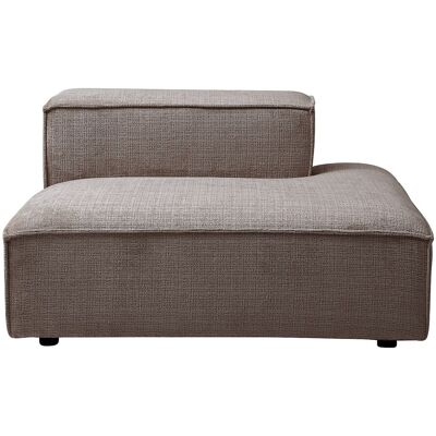 Unique Prosta szezlong z tkaniny chenille w kolorze taupe RUZOLO Unique Prosta szezlong z tkaniny chenille w kolorze taupe RUZOLO