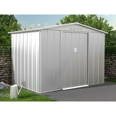 Unique Wiata ogrodowa LINUS ze stali galwanizowanej w kolorze szarym – 4,91 m² Unique Wiata ogrodowa LINUS ze stali galwanizowanej w kolorze szarym – 4,91 m²