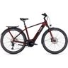 Cube Touring Hybrid Exc 625 - Electric Touring Bike - 2023 - Red / White