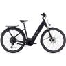 Cube Touring Hybrid Pro 625 - Easy Entry Electric Touring Bike - 2023 - Black / Metal