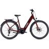 Cube Touring Hybrid Exc 625 - Easy Entry Electric Touring Bike - 2023 - Red / White