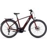 Cube Touring Hybrid Exc 625 - Electric Touring Bike - 2023 - Red / White