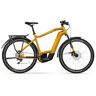Haibike Trekking 8 High 750wh - 27.5" Electric Trek Bike - 2023 - Metal Lava/yellow - Gloss