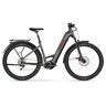 Haibike Trekking 5 Low 720wh - 27.5" Easy Entry Electric Trek Bike - 2023 - Olive/red - Gloss