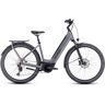 Cube Touring Hybrid Exc 625 - Easy Entry Electric Touring Bike - 2023 - Grey / Metal