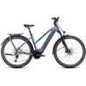 Cube Kathmandu Hybrid Abs 750 - Women Electric Touring Bike - 2024 - Smaragdgrey / Blue