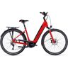 Cube Supreme Sport Hybrid Pro 625 - Easy Entry Electric Bike - 2023 - Red / Black