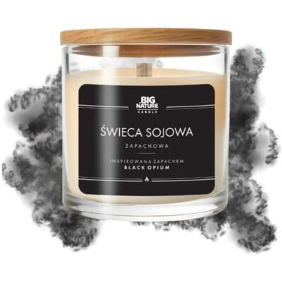 Big Nature Świeca Sojowa BLACK OPIUM 215 g Big Nature Świeca Sojowa BLACK OPIUM 215 g