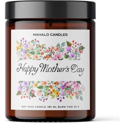 Świeca sojowa zapachowa Piwonia – Happy Mother’s Day – 180ml – MahaloCandles Świeca sojowa zapachowa Piwonia – Happy Mother’s Day – 180ml – MahaloCandles